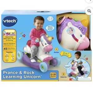 New in Box VTech Interactive Unicorn Ride-On Learning Toy